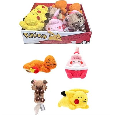 Peluches - Pokémon - Lot de 6 Endormis V5 - 13cm